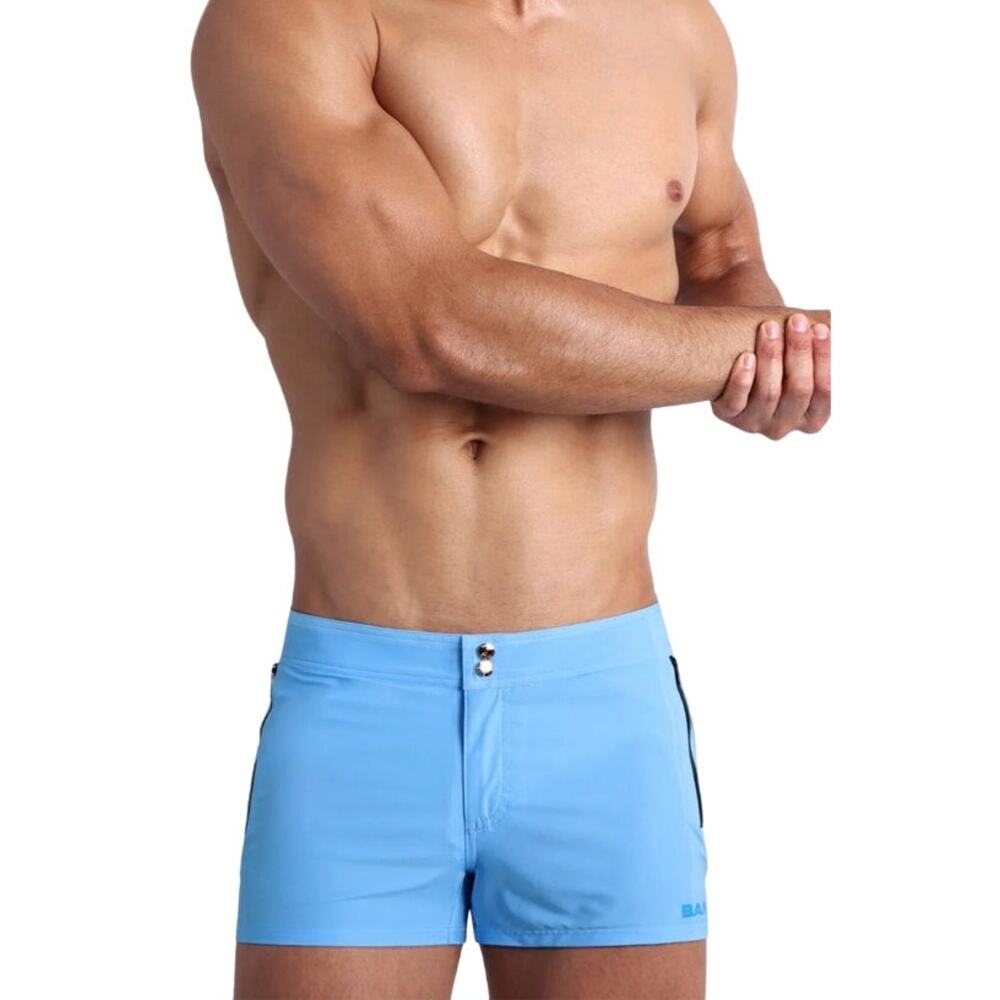 Men's Light Blue Swim Trunks